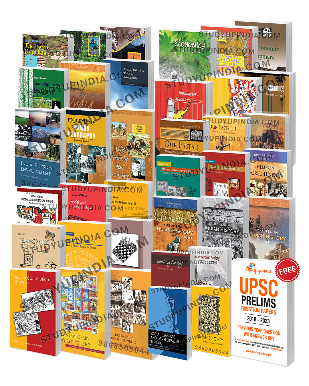 NCERT Class 612 ( 37 Book Set ) for UPSC exams